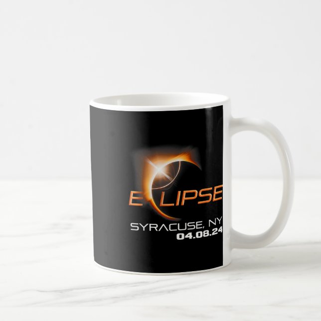 Solar Eclipse 2024 Syracuse New York Kaffemugg (Höger)