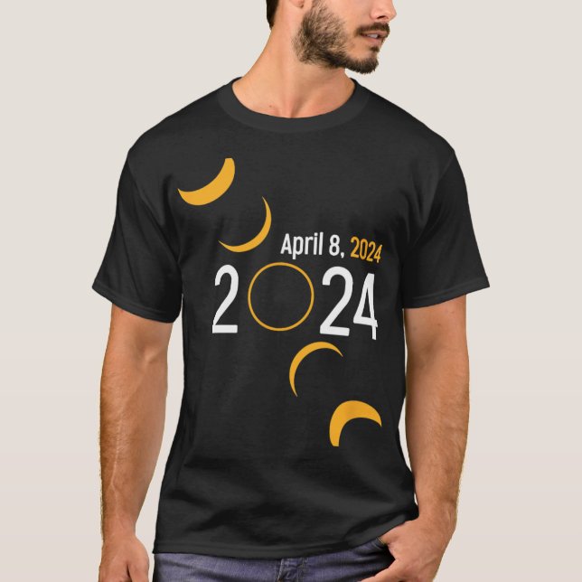 Solar Eclipse 2024 T Shirt (Framsida)