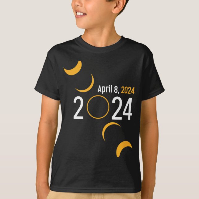 Solar Eclipse 2024 T Shirt (Framsida)