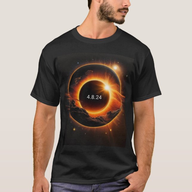 SOLAR ECLIPSE 2024 T SHIRT (Framsida)