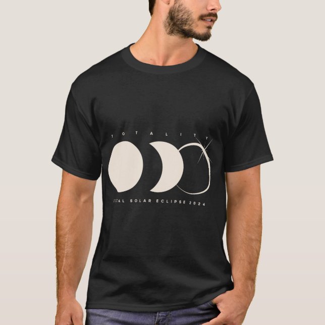 Solar Eclipse 2024 Total Eclipse Astronomy Graphic T Shirt (Framsida)