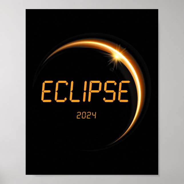 Solar Eclipse 2024 Total Solar Eclipse 4.08.24 13 Poster (Framsidan)