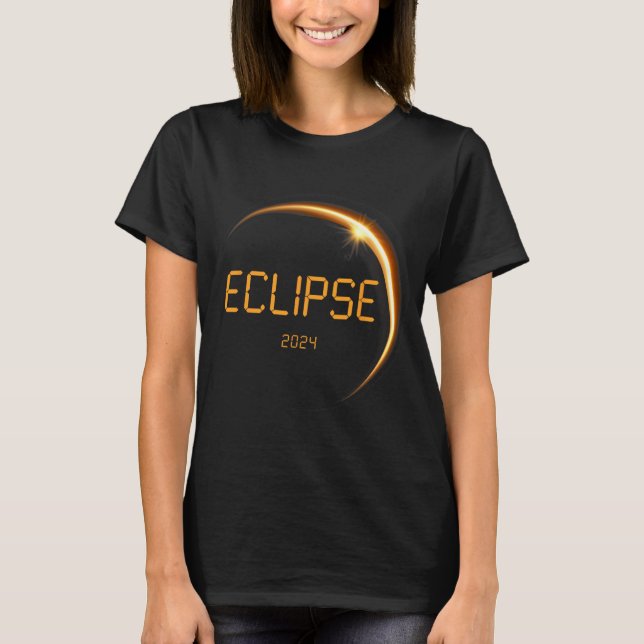 Solar Eclipse 2024 Total Solar Eclipse 4.08.24 13 T Shirt (Framsida)