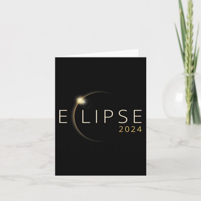 Solar Eclipse 2024 Total Solar Eclipse 4.08.24 1 Kort (Framsida)