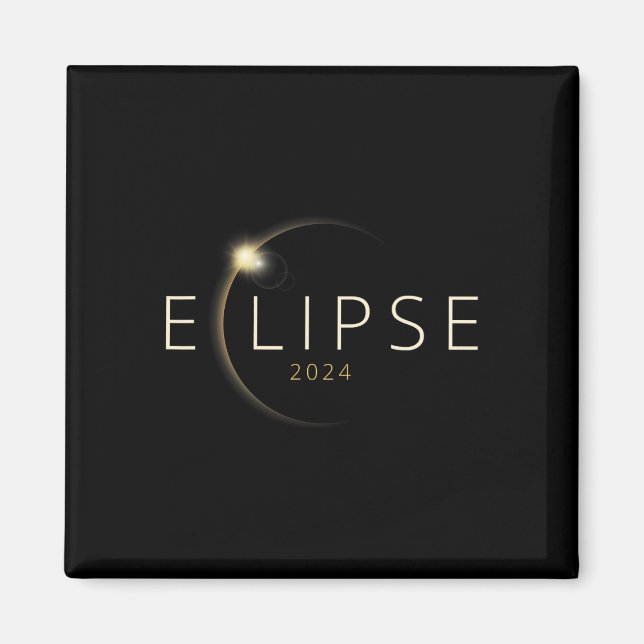 Solar Eclipse 2024 Total Solar Eclipse 4.08.24 1 Magnet (Framsidan)