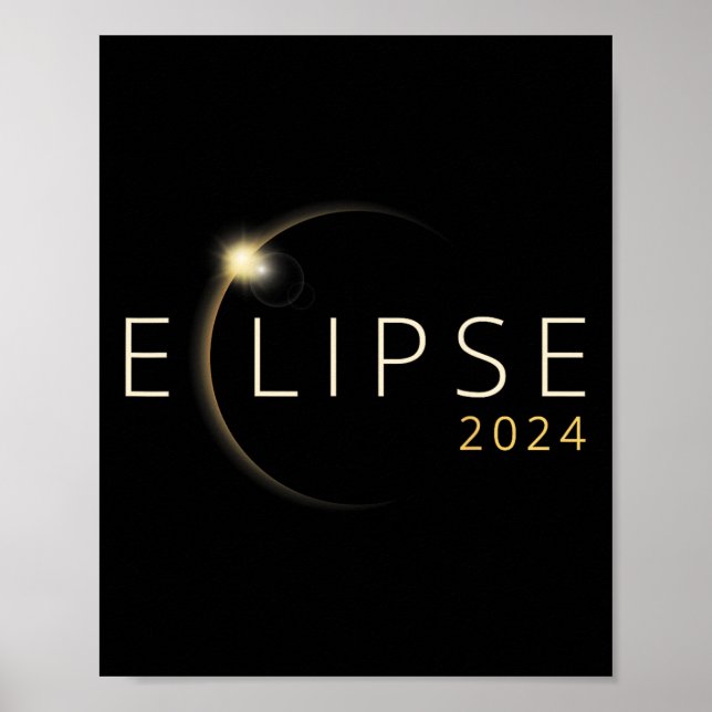 Solar Eclipse 2024 Total Solar Eclipse 4.08.24 1 Poster (Framsidan)