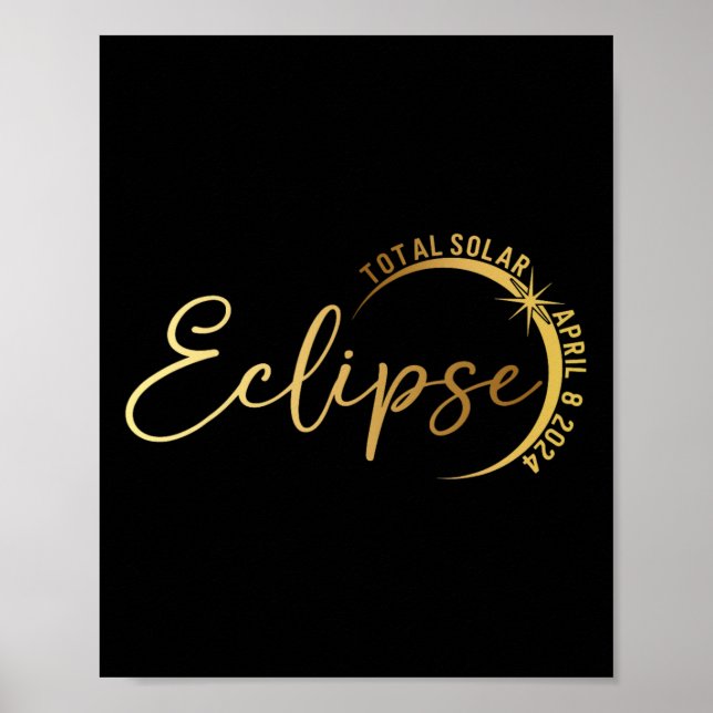 Solar Eclipse 2024 Total Solar Eclipse 4.08.24 1 Poster (Framsidan)