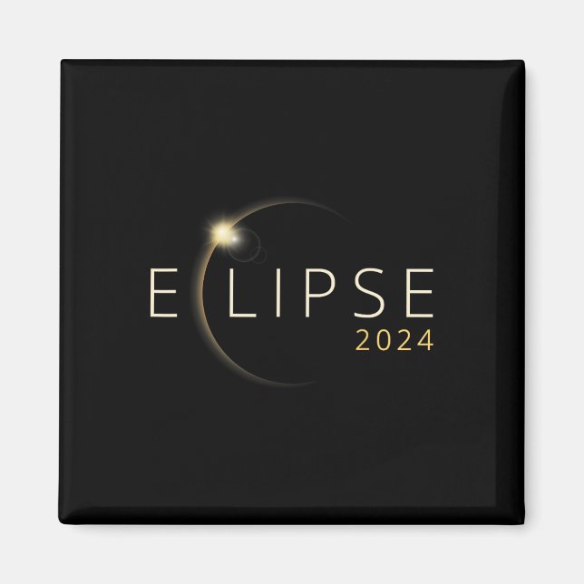 Solar Eclipse 2024 Total Solar Eclipse 4.08.24 5 Magnet (Framsidan)