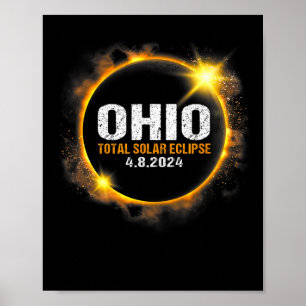 Solar Eclipse 2024 Total Solar Eclipse 8 april 202 Poster