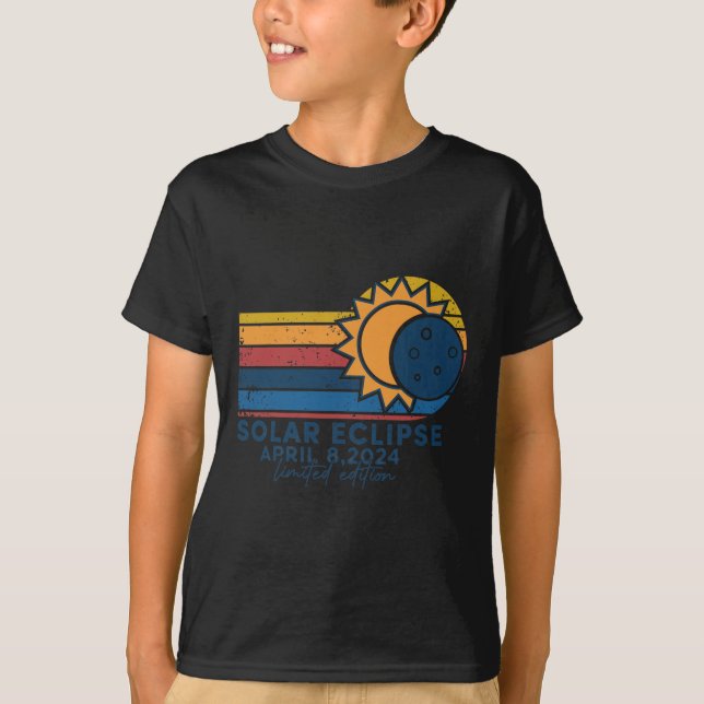 Solar Eclipse 2024 Total Solar Eclipse 8 april 202 T Shirt (Framsida)