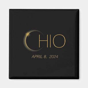 Solar Eclipse 2024 Total Solar Eclipse State Ohio Magnet