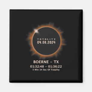 Solar Eclipse 2024 Totality 04.08.24 Texas Tx Magnet