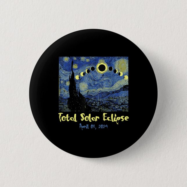Solar Eclipse 2024 Totality April 8 Manar Women Ki Knapp (Framsida)