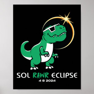 Solar Eclipse 2024 Totalt Eclipse April 8th Sol Ra Poster