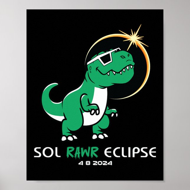Solar Eclipse 2024 Totalt Eclipse April 8th Sol Ra Poster (Framsidan)