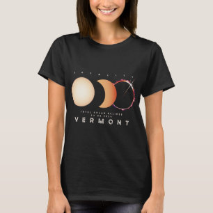 Solar Eclipse 2024 Vermont Total Eclipse Astronomy T Shirt
