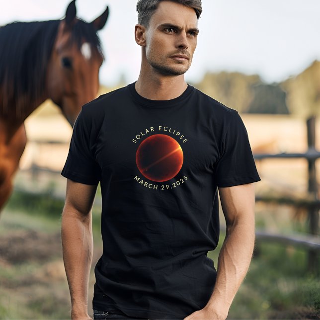 Solar eclipse 2025 celestial anpassningsbar messag t shirt (Skapare uppladdad)