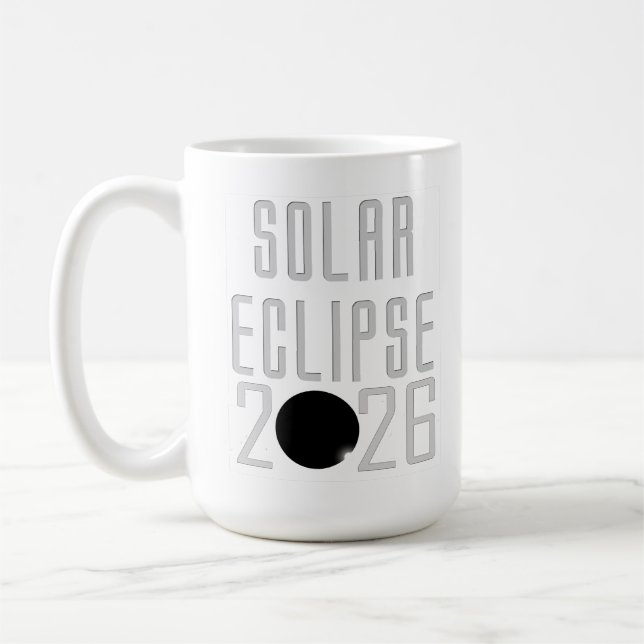 Solar Eclipse 2026 Kaffemugg (Vänster)