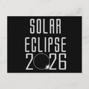 Solar Eclipse 2026 vycard Vykort