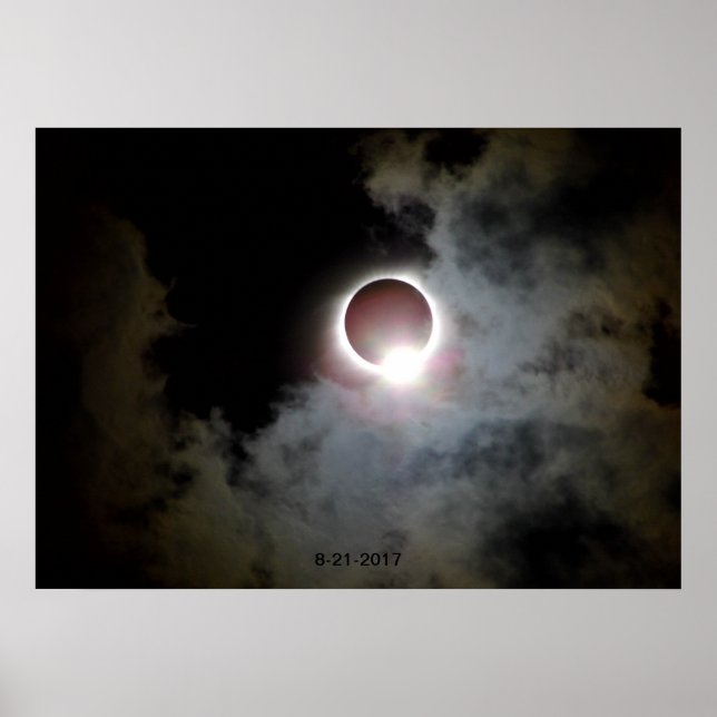 Solar Eclipse 21 augusti 2017 Poster (Framsidan)