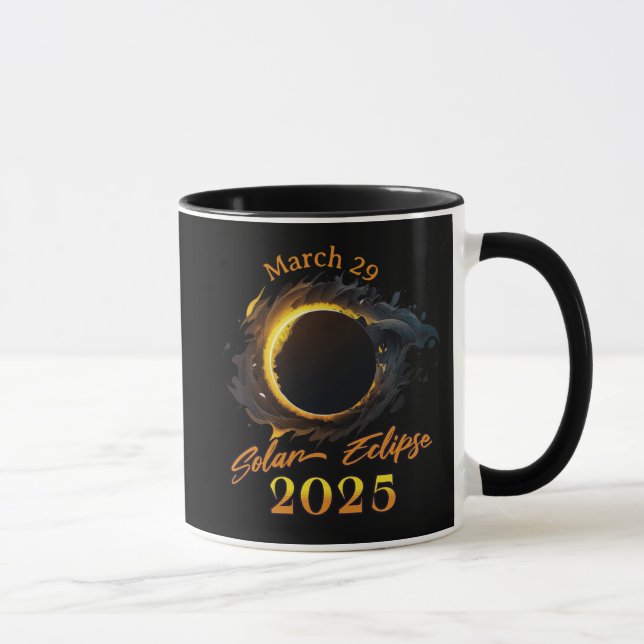 Solar Eclipse 29 mars 2025 Mugg (Höger)