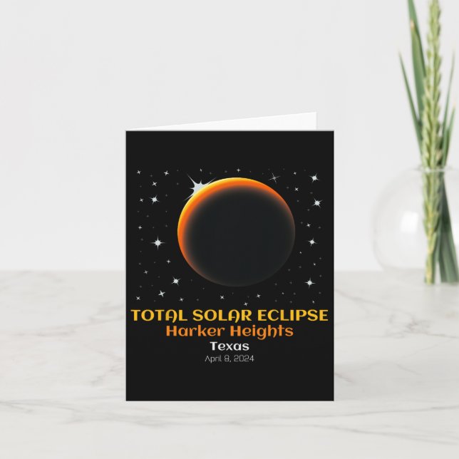 Solar Eclipse 86 april totalt Kort (Framsida)