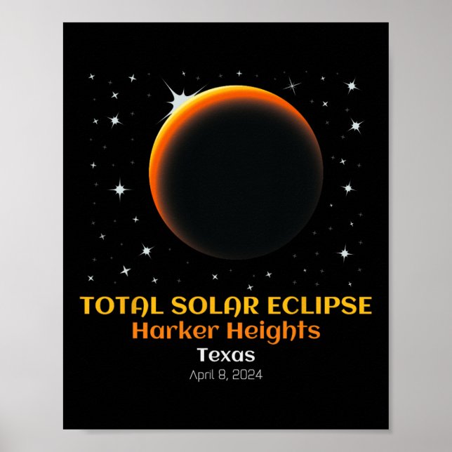 Solar Eclipse 86 april totalt Poster (Framsidan)