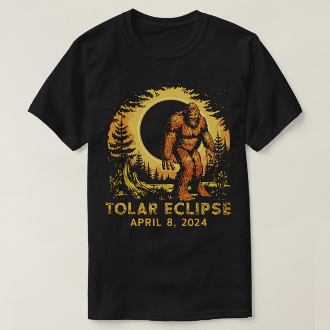 Solar Eclipse 8.2024 bigfoot T Shirt (Design framsida)