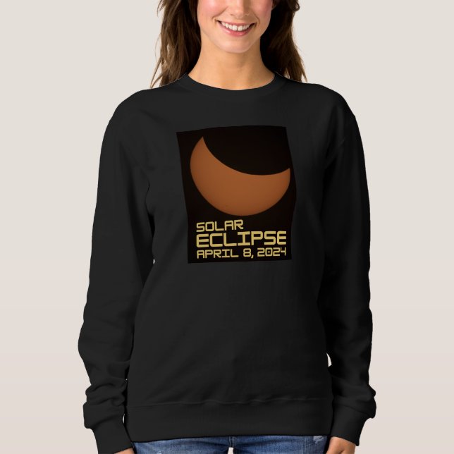 Solar Eclipse 8 april 2024 T Shirt (Framsida)