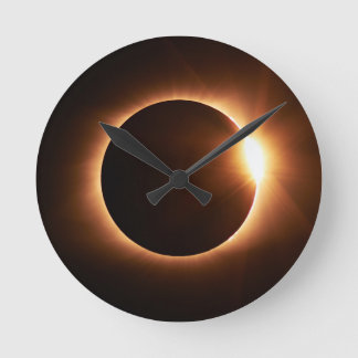 Solar Eclipse Acrylic Clock Rund Klocka
