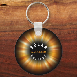 Solar Eclipse American Event 3/29/2025 CUSTOM NAME Nyckelring