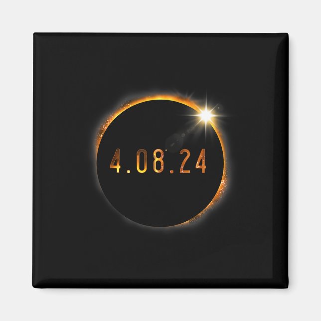 Solar Eclipse American Totality Vår 40824 Magnet (Framsidan)