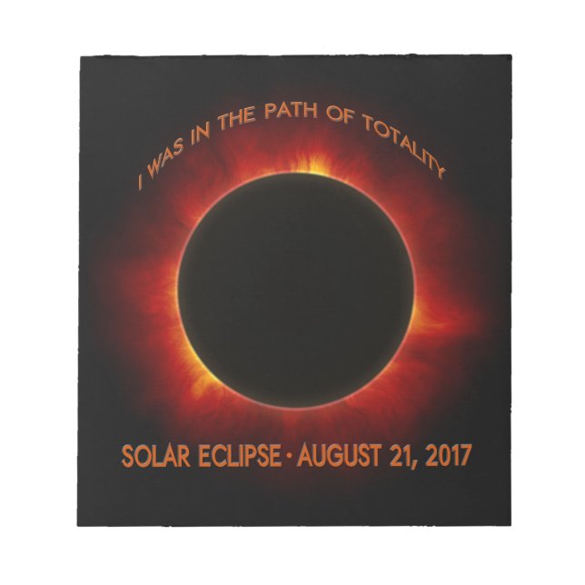 Solar Eclipse Anteckningsblock (Framsida)