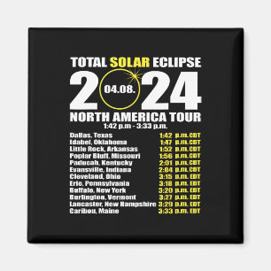 Solar Eclipse April 8 Väg i Eclipse 3 Magnet