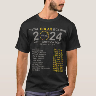 Solar Eclipse April 8 Väg i Eclipse T Shirt