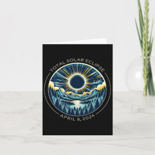 Solar Eclipse Artsy Totality Himlar med april Kort