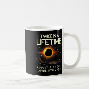 Solar Eclipse Astronomy två gånger under livstiden Kaffemugg