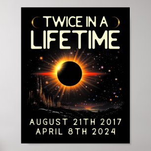 Solar Eclipse Astronomy två gånger under livstiden Poster