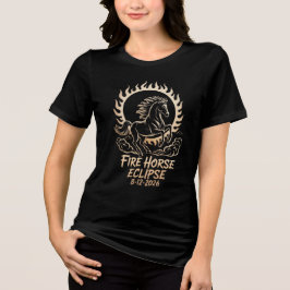 Solar Eclipse August 12,2026 Fire Horse Shirt T