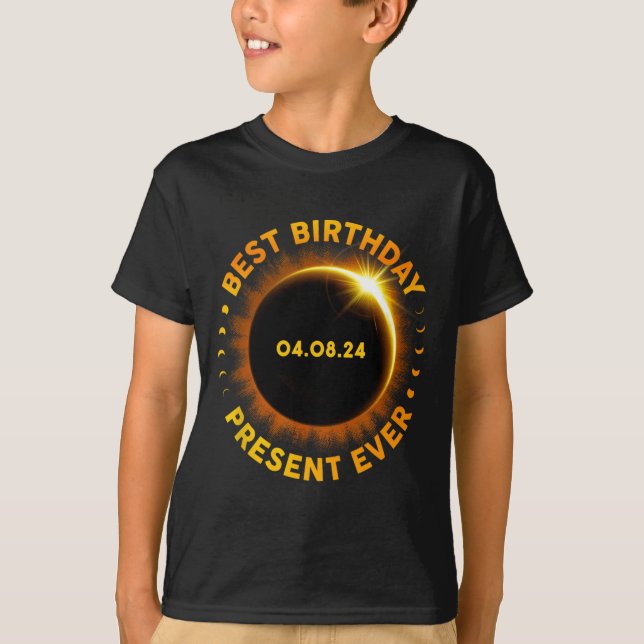 Solar Eclipse Best Birthday någonsin funny Totalit T Shirt (Framsida)