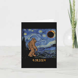 Solar Eclipse Bigfoot Starry Night Sasquatch Manar Kort