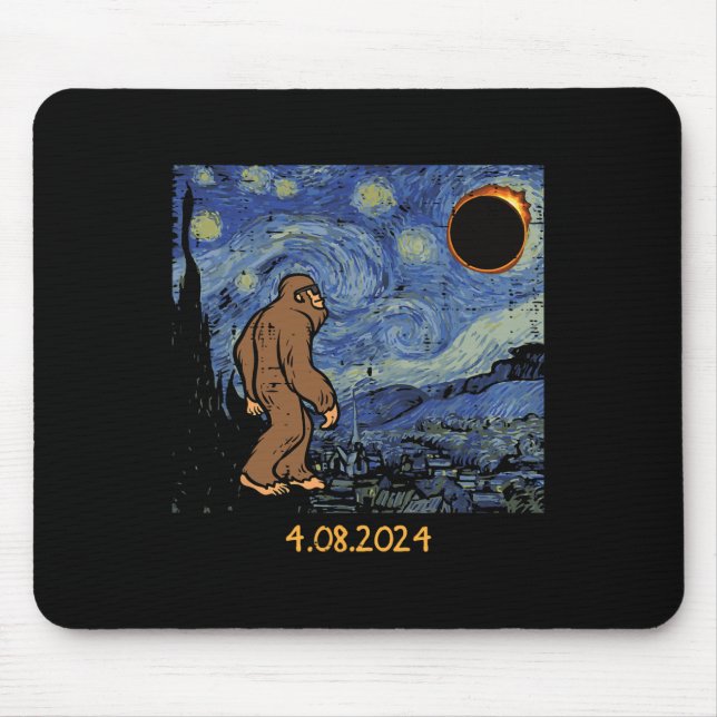 Solar Eclipse Bigfoot Starry Night Sasquatch Manar Musmatta (Framsidan)