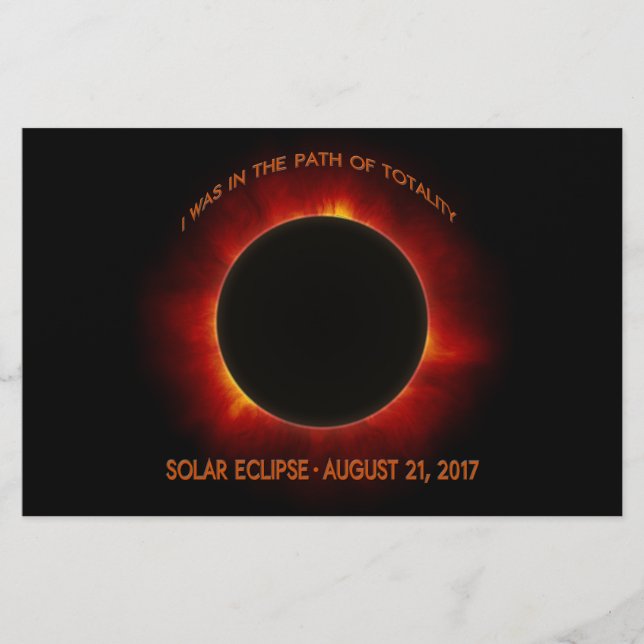 Solar Eclipse Brevpapper (Framsida)