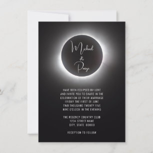 Solar Eclipse Bröllop Inbjudningar