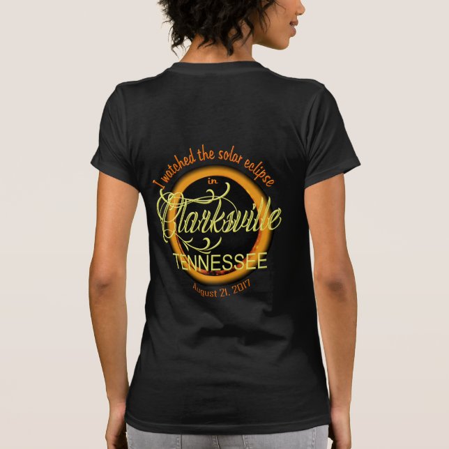 Solar Eclipse Clarksville TN Women's Shirts Tröja (Baksida)