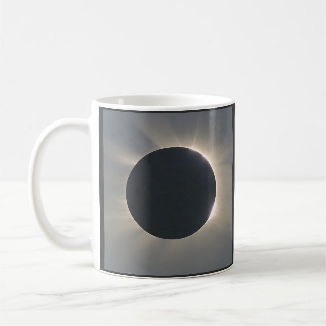 Solar Eclipse Closeup Kaffemugg (Vänster)