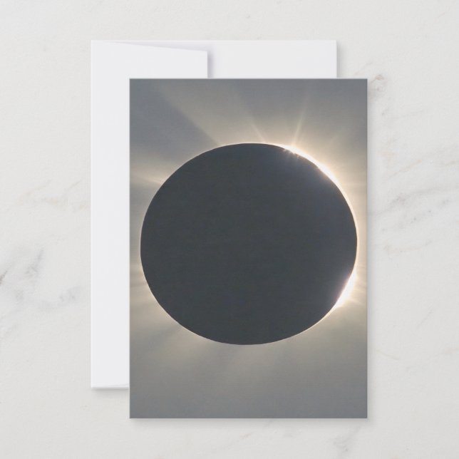Solar Eclipse Closeup Tack Kort (Framsida)