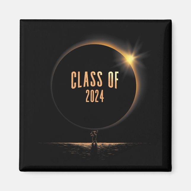 Solar Eclipse College Dabbing Studenten Cl från 20 Magnet (Framsidan)