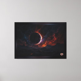 Solar Eclipse Cosmic Masterbit Xzendor7 AI Art Canvastryck