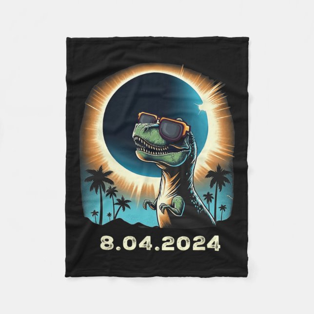 Solar Eclipse doino med solära Eclipse Gles Fleecefilt (Framsidan)